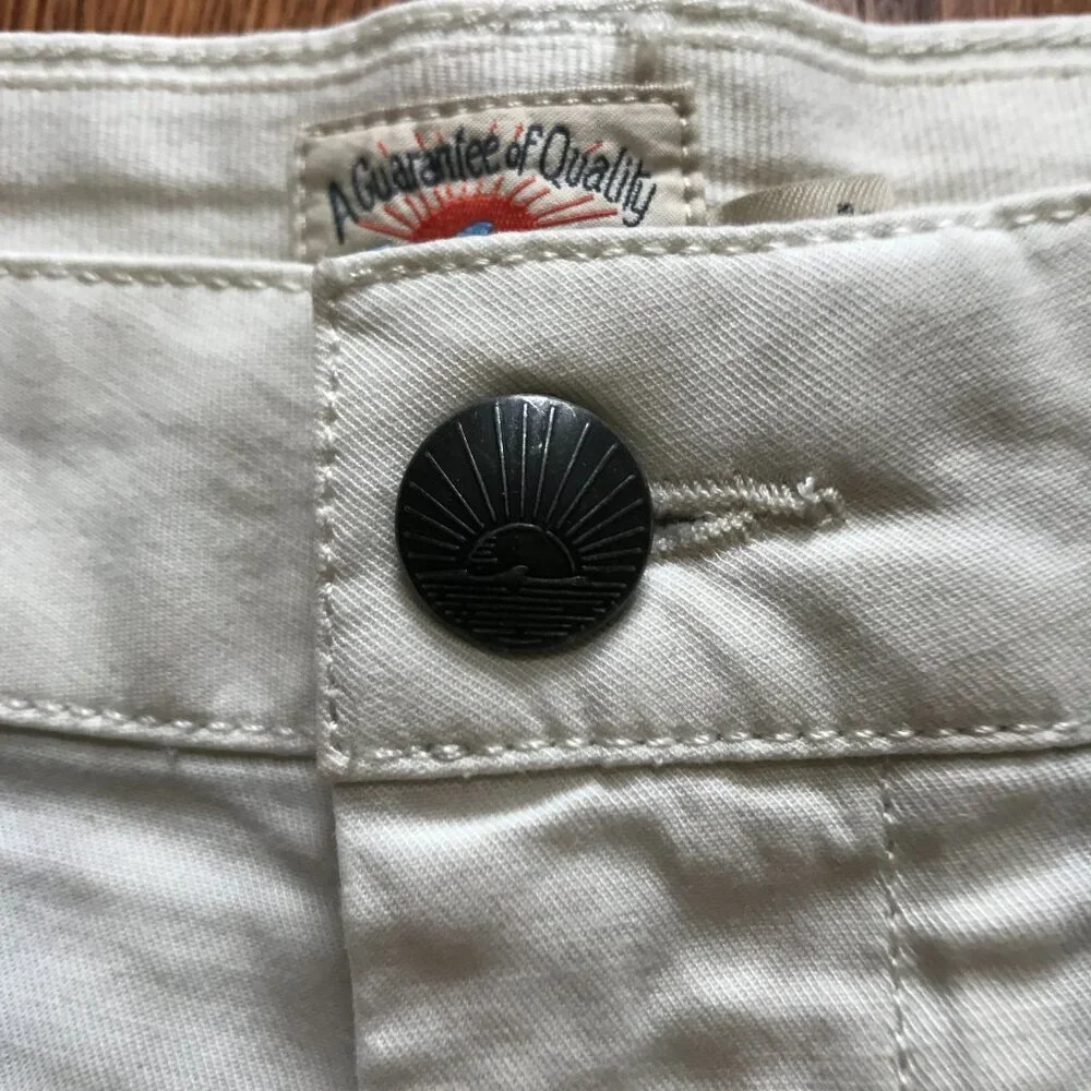 Faherty All Day Bermuda Shorts Mens 38 Stone White Organic Cotton 9